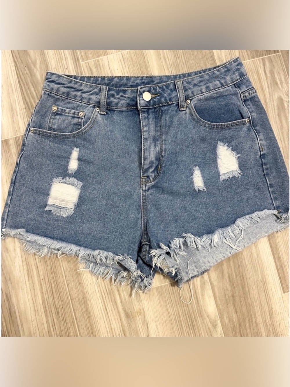 NWOT SHEIN Stretchy High Waisted Jean Shorts